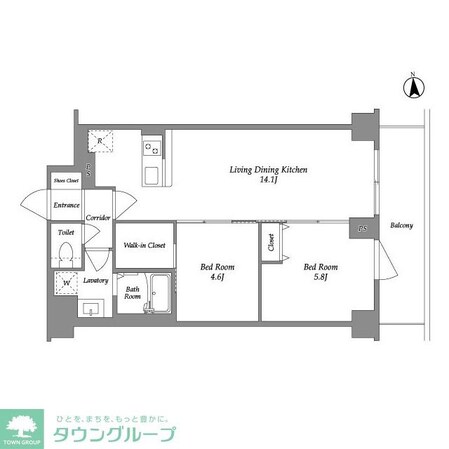 KDXレジデンス上板橋の物件間取画像